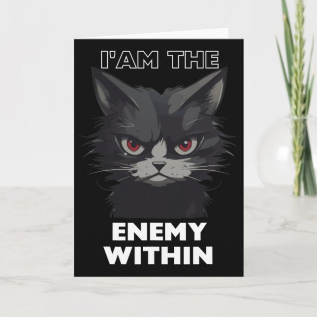 Carte Funny Cat Trump By Funny Vote For Trump Cats 2024  (Devant)