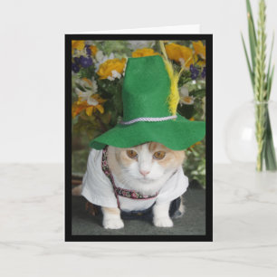 Carte Funny Chat Allemand Anniversaire