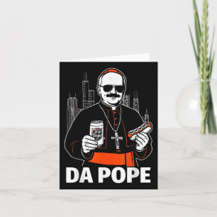Carte Funny Chicago Pope Leo Xiv Graphic