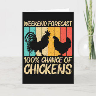Carte Funny Chicken Design For Men Women Farm Farmer Chi