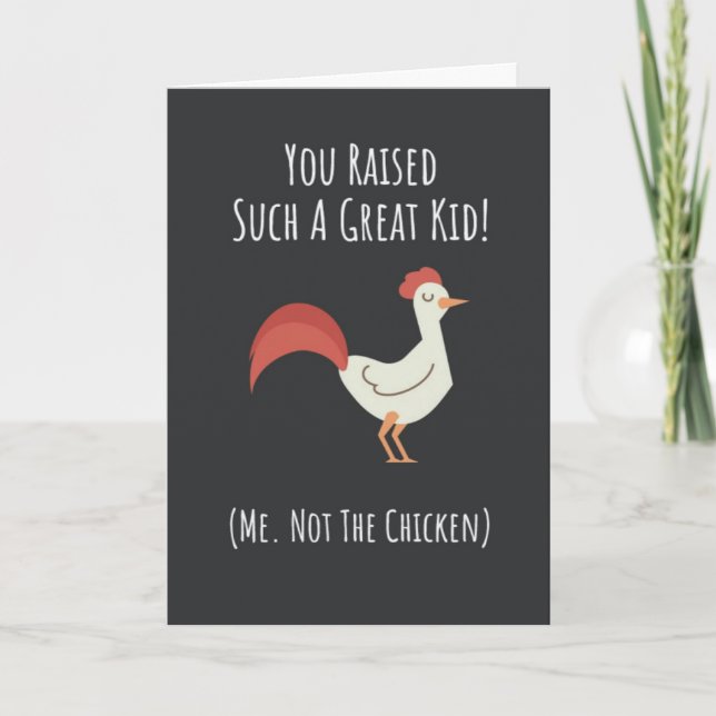 Carte Funny Chicken Mom Cards Humor Humorous Mother Her (Devant)