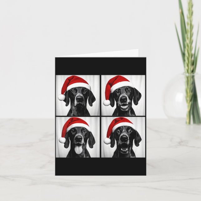 Carte Funny Christmas German Shorthaired Inter Santa Pho (Devant)