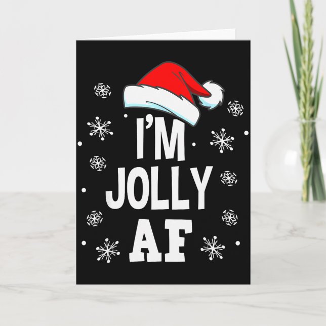Carte Funny Christmas Naughty Adults Pajama, Santa I'm J (Devant)