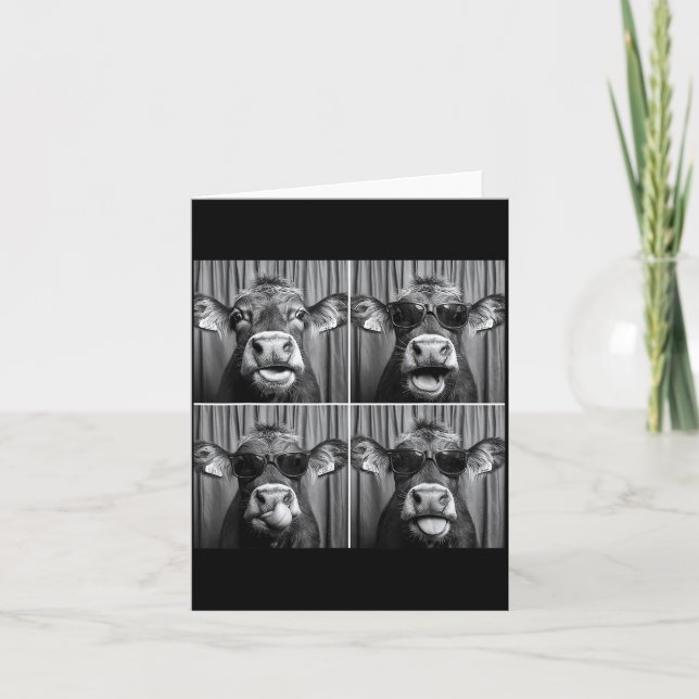 Carte Funny Cow Sungles  (Devant)