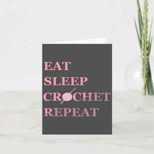 Carte Funny Crochet Quote  (Devant)