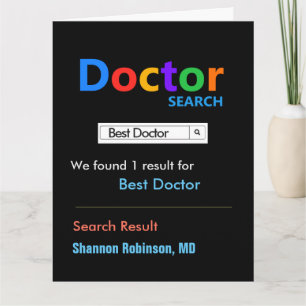 Carte Funny Custom Best Doctor