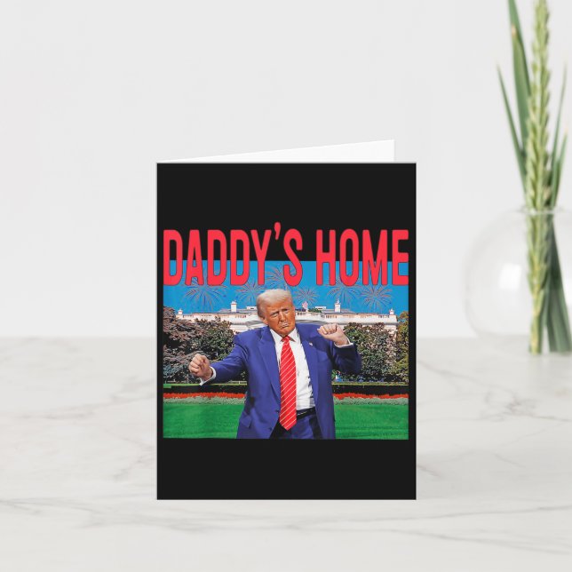 Carte Funny Daddys Accueil Trump Pink 2024 Reprendre l'A (Devant)
