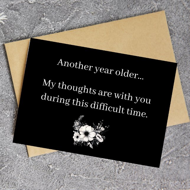 Carte Funny Dark Humor Getting Older Birthday Card (Créateur téléchargé)