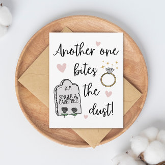 Carte Funny Dark Humour Félicats sur votre Fiançailles