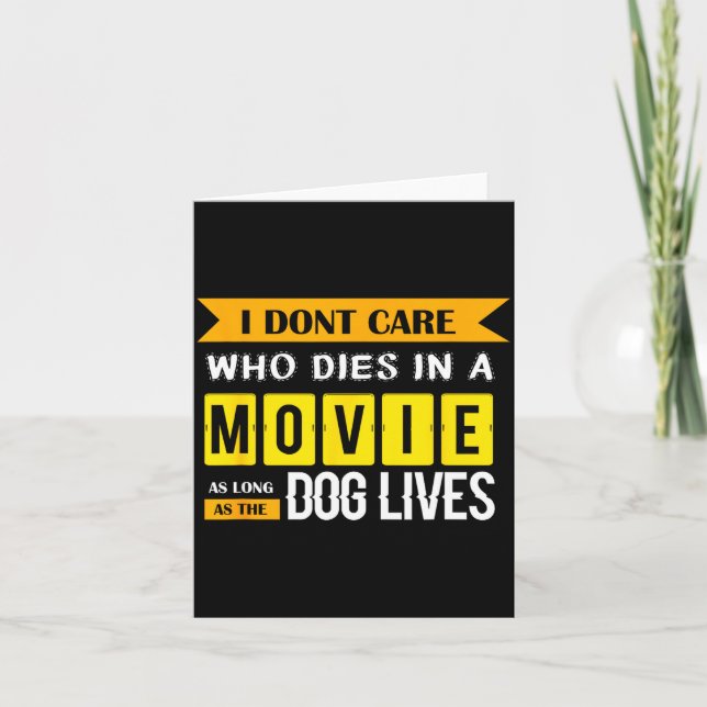 Carte Funny Dog &amp; Puppy Lover Shirts I Don't Care Wh (Devant)