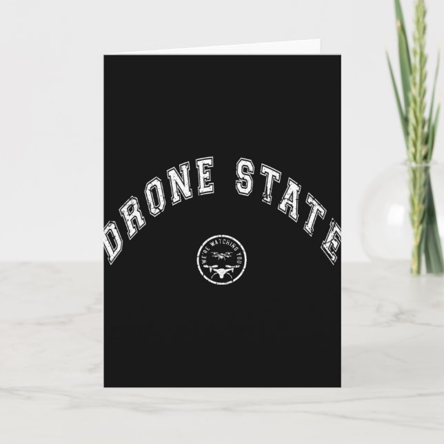 Carte Funny Drone State Flying Secret Drone New Jersey W (Devant)