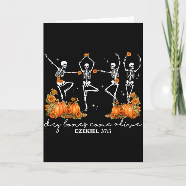 Carte Funny Dry Bones Come Alive Ezekiel 37_5 Ballet Ske (Devant)