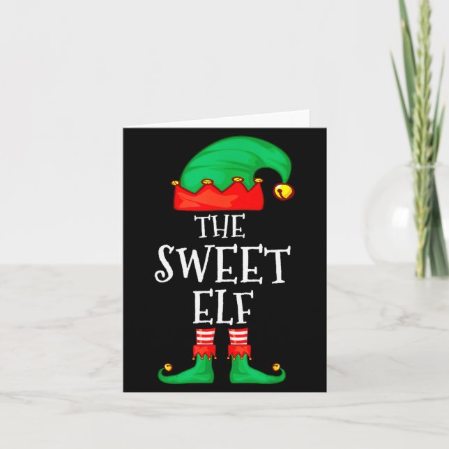 Carte Funny Elf Family Christmas The Sweet Elf Sweater M (Devant)