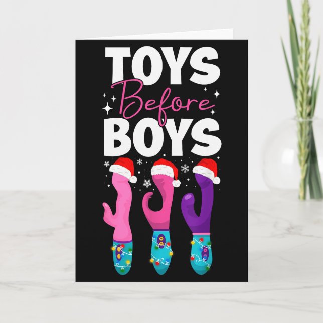 Carte Funny Embarring Toys Before Boys Fun Adult Humour  (Devant)
