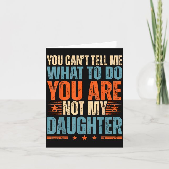 Carte Funny For Father Dad From Daughter Father's Day Da (Devant)