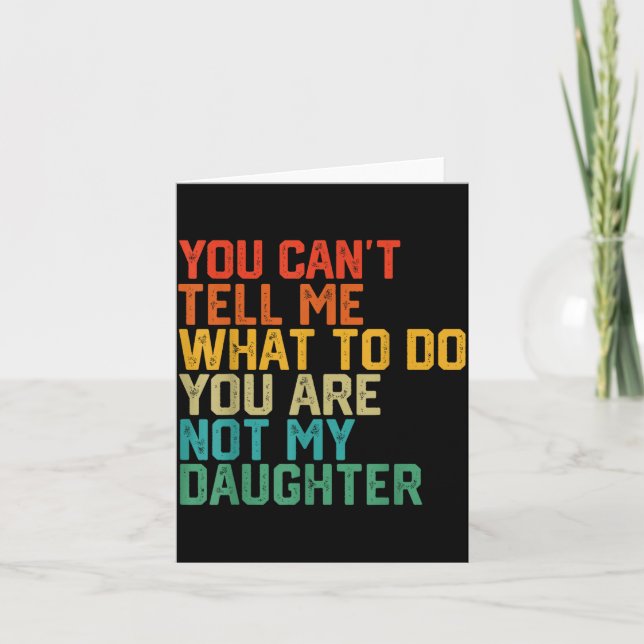 Carte Funny For Father Dad From Daughter Father's Day Da (Devant)