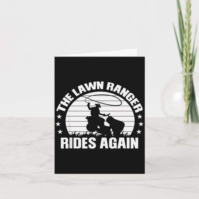 Carte Funny Garden And Mow Fields Sayings The Lawn Range (Devant)