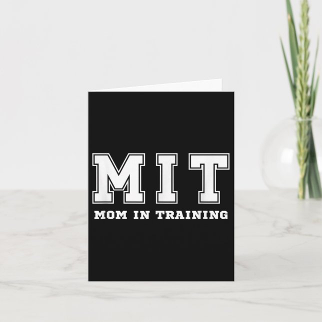 Carte Funny Gift For New Mom In Training Expecting Pregn (Devant)