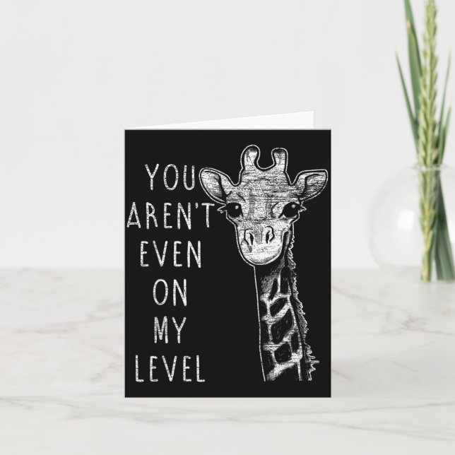 Carte Funny Giraffe  (Devant)