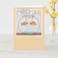 Funny Goldfish Avec Horrible Mémoire Anniversaire