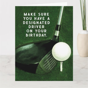 Carte Funny Golf Anniversaire