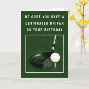 Carte Funny Golf Anniversaire