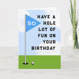 Carte Funny Golf Anniversaire