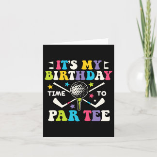 Carte Funny Golf C'Est Un Anniversaire Par Tee - shirt G