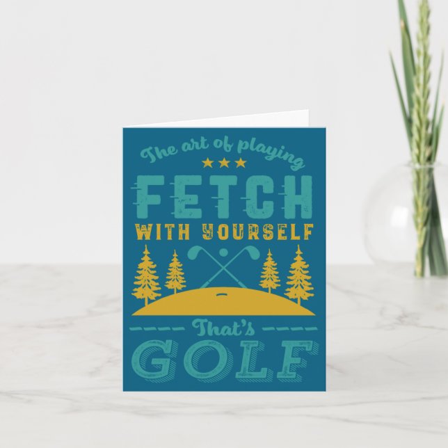 Carte Funny Golf Player Quote Golfers Love Golfing Srt  (Devant)