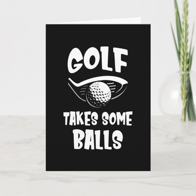 Carte Funny Golfer Dire Golf (Devant)