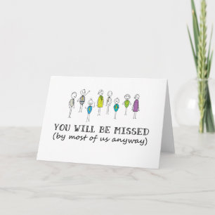 Carte Funny Goodbye Card, Rude Farewell Card, Funny Card