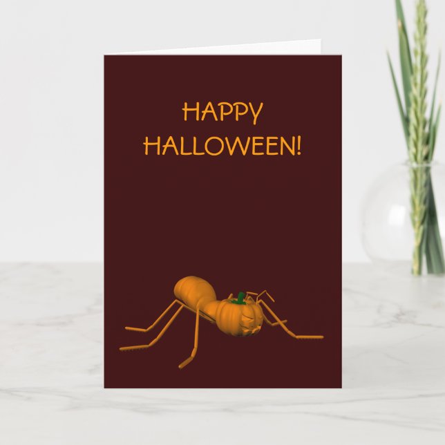 Carte Funny Halloween Ant (Devant)