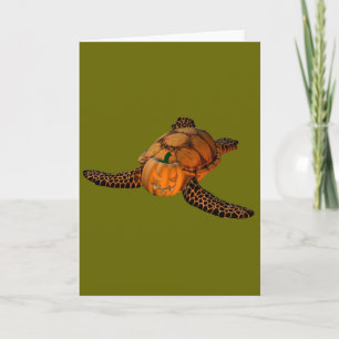 Carte Funny Halloween Turtle