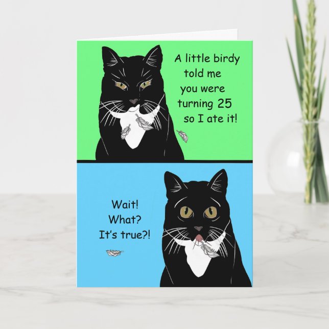 Carte Funny Happy 25th Birthday Card (Devant)