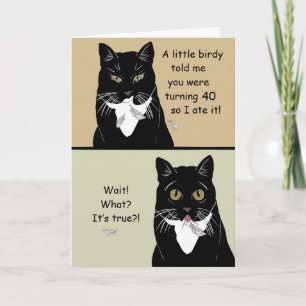 Carte Funny Happy 40th Birthday Card