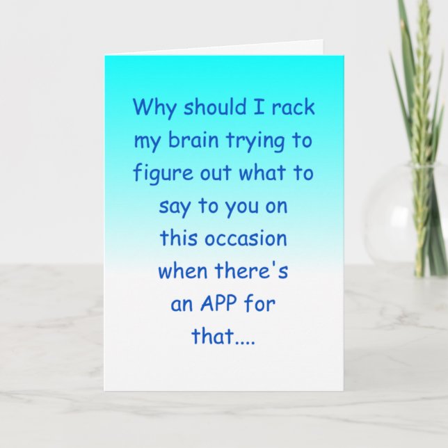 Carte funny happy wedding anniversary (Devant)