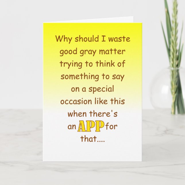 Carte funny happy wedding anniversary wish (Devant)