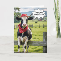 Funny Holstein Cow pour 55e anniversaire
