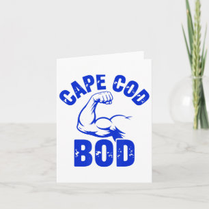 Carte Funny Homme's Cape Cod Bod Machusetts Summer Beach