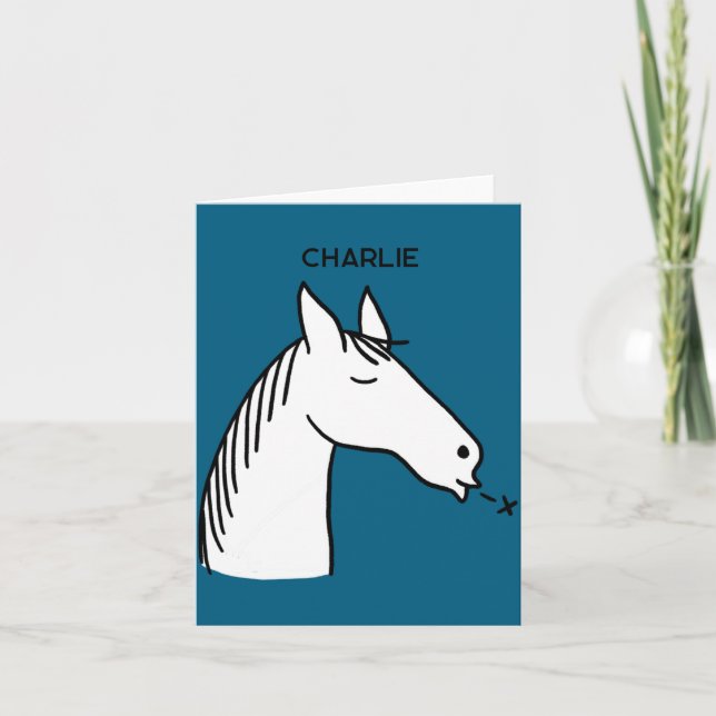 Carte Funny Horse D  (Devant)