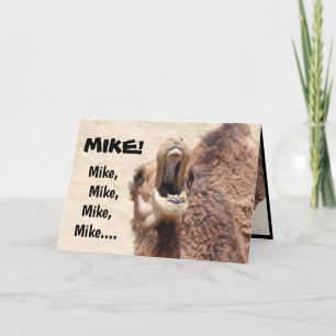 Carte Funny Hump Day Card for Mike! (personnaliser)