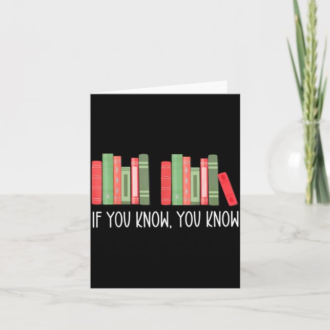 Carte Funny If You Know You Know 6 7 Reading Books Merry (Devant)