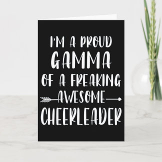 Carte Funny I'm A Proud Cheer Gamma Of A Cheerleader Xma