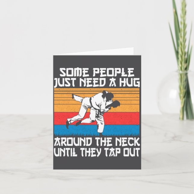 Carte Funny Judo Jiu Jitsu Martial Arts Humor  (Devant)