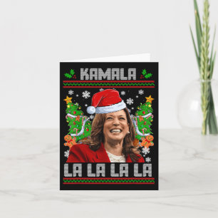 Carte Funny Kamala Harris 2024 Christmas Comma La Men Wo