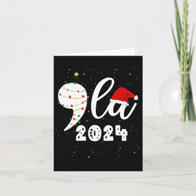 Carte Funny Kamala Harris 2024 Comma La Christmas (Devant)