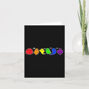 Carte Funny Lgbtq Boo Ghost Éffrayant Halloween Rainbow