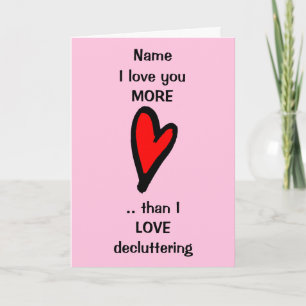Carte Funny Love you More Valentines Day