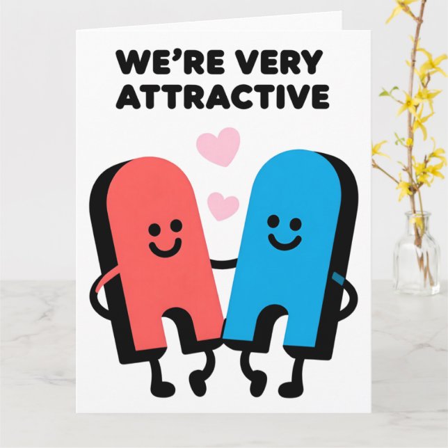 Carte Funny Magnet Love Valentine Greeting Card (Fleur jaune)