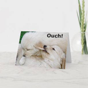 Carte Funny Miss You Puppy Grey Card
